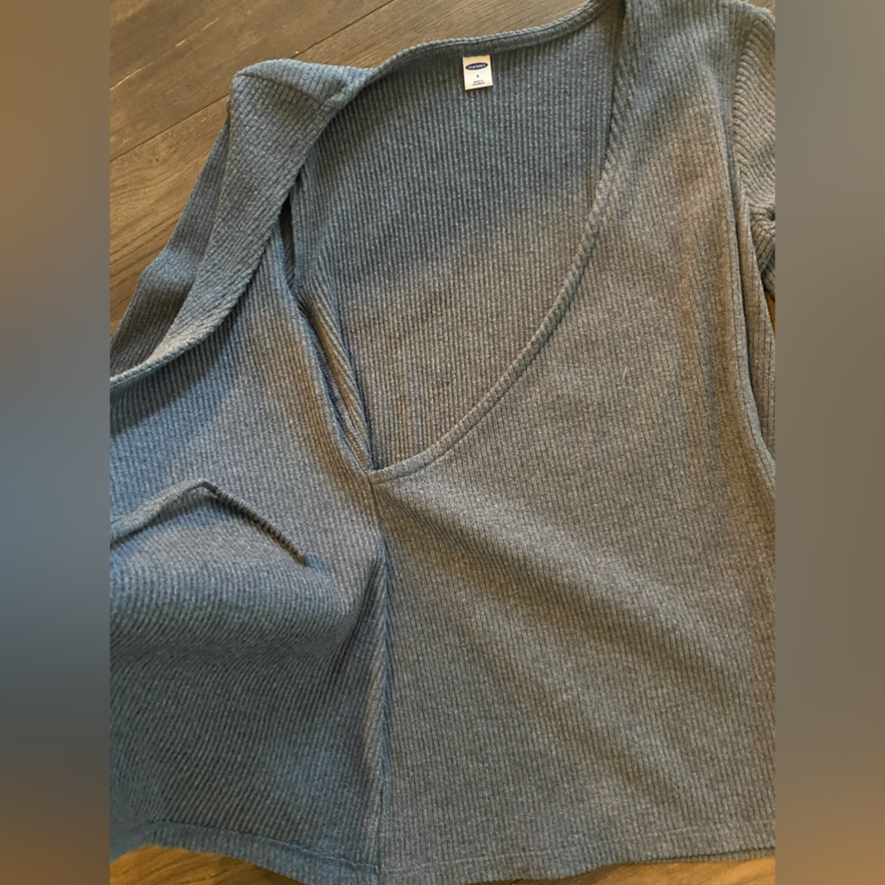 Women steel blue old navy sweater - Picture 2 of 4